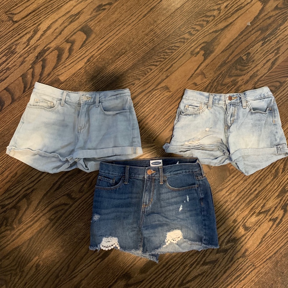 Girls size 14 jean shorts from Old Navy (3 pack)